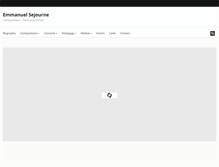 Tablet Screenshot of emmanuelsejourne.com